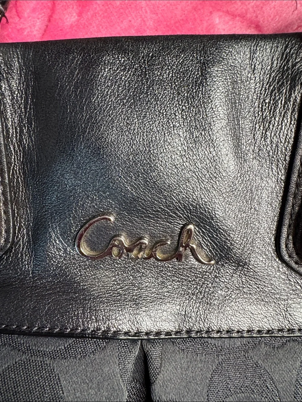 Coach signature metallic